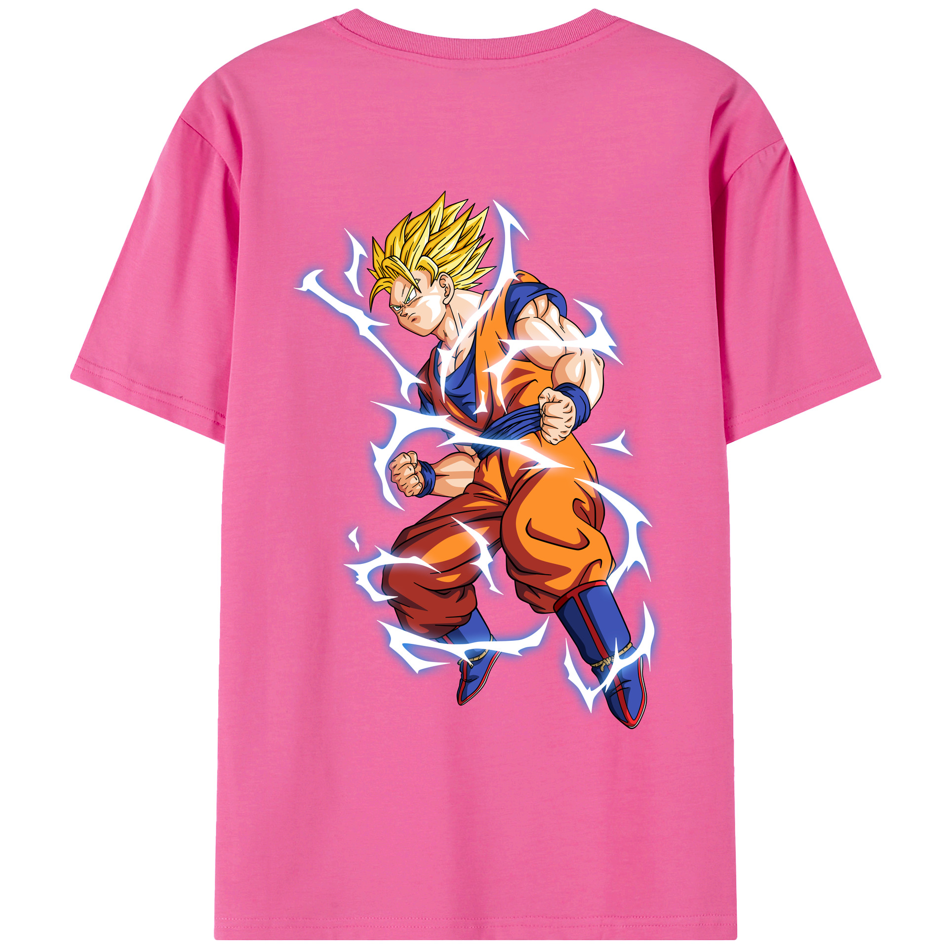 （画像用） ドラゴンボール 孫悟空（そん ごくう）Son Goku カカロット DRAGON BALL Kakarotto レディース半袖Tシャツ(バックプリント)